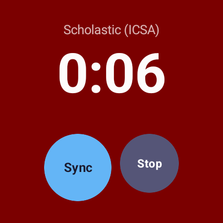 The final ten seconds, the numerals turned red